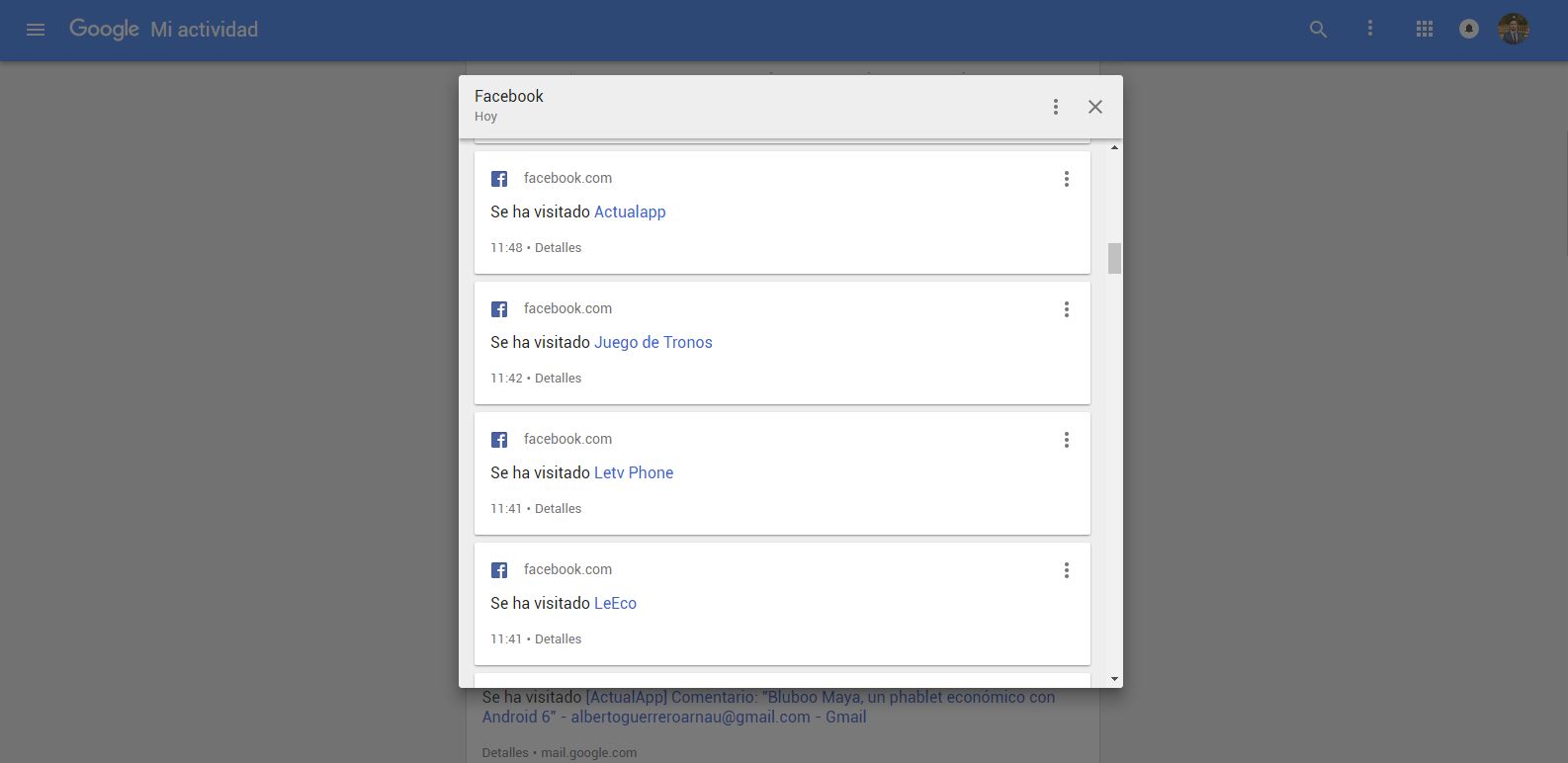 mi actividad google 2