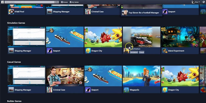 Facebook Games Arcade