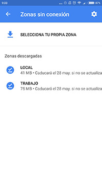 utilizar google maps sin conexion a internet