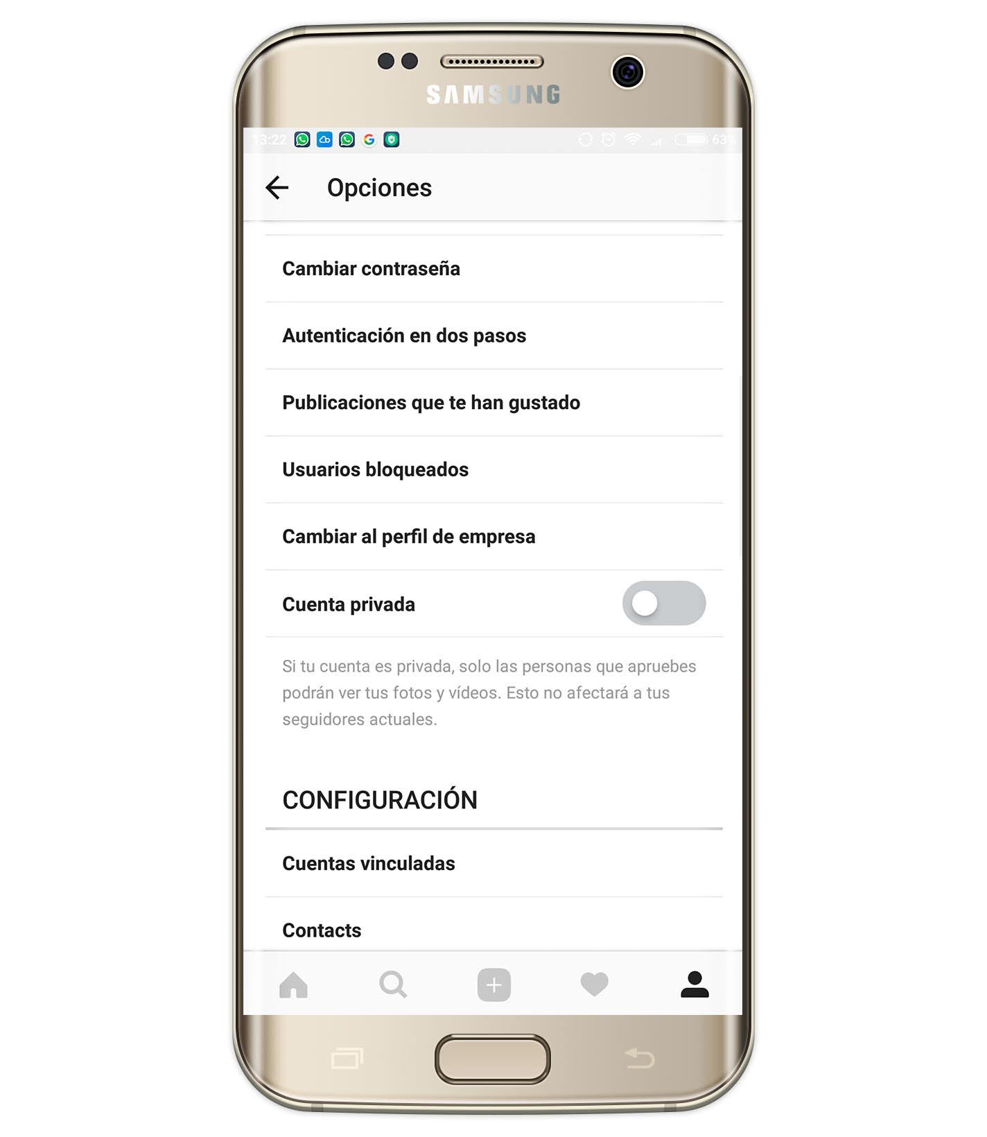 cuenta pública en instagram