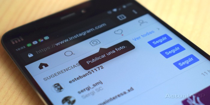 timeline de instagram