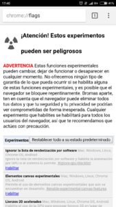 barra de direcciones de Chrome