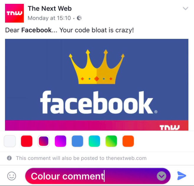 comentarios con fondo de color