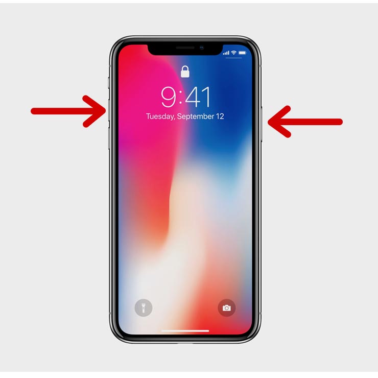 captura de pantalla en iphone