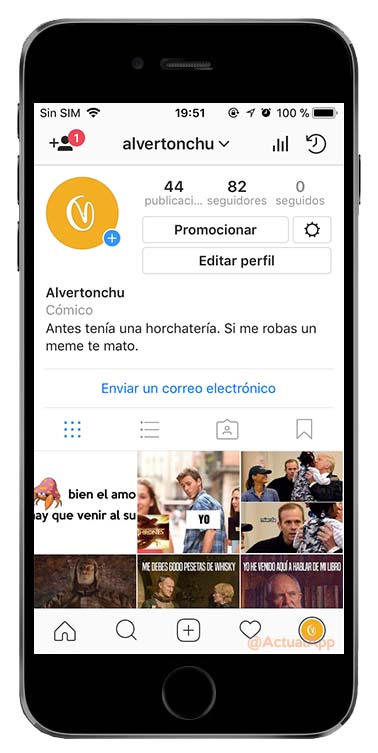 perfil de empresa de instagram 1