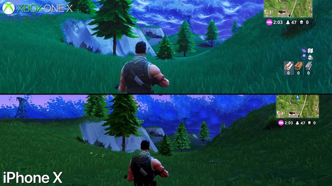 diferencias graficas entre fortnite
