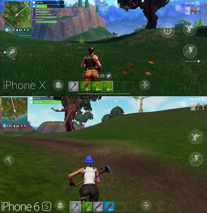 diferencias graficas entre fortnite