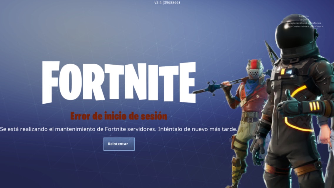 fortnite no funciona