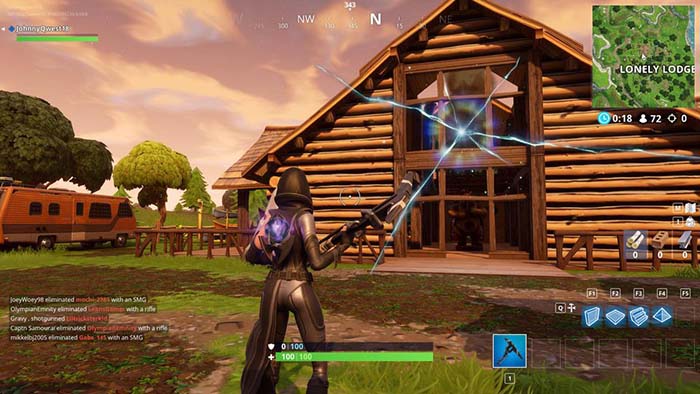 brechas en el mapa de Fortnite
