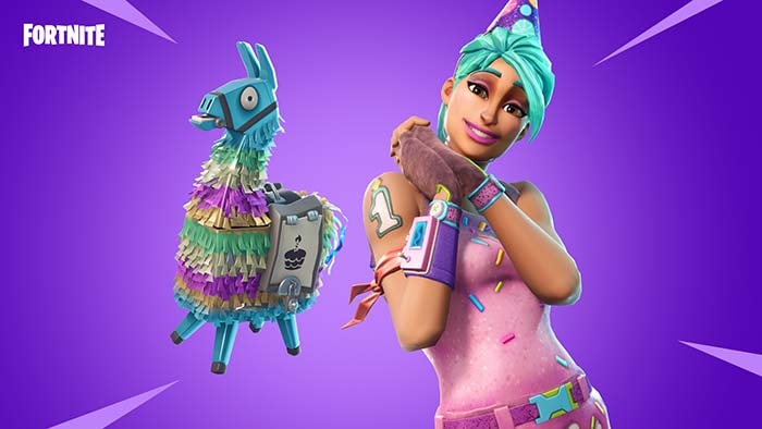 mapa con los pasteles de fortnite