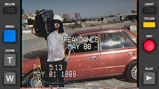  grabar con efecto VHS