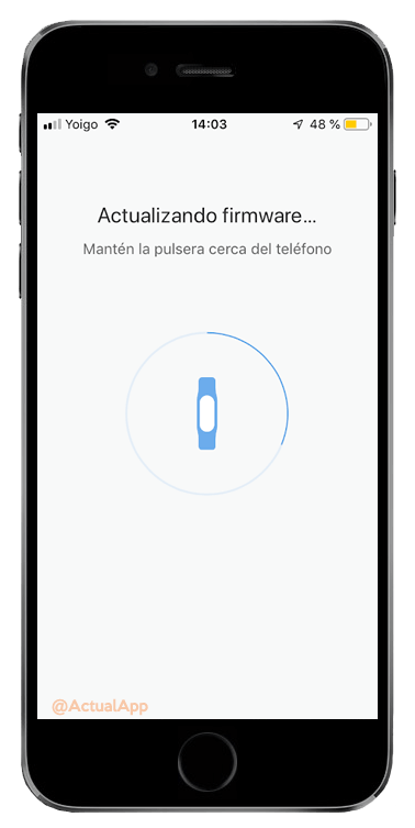 actualizar el firmware de la Xiaomi Mi Band 4