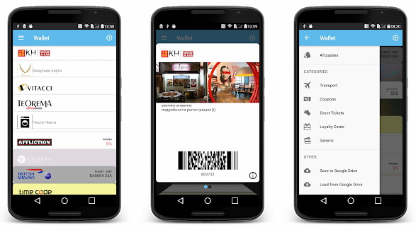 wallet para android