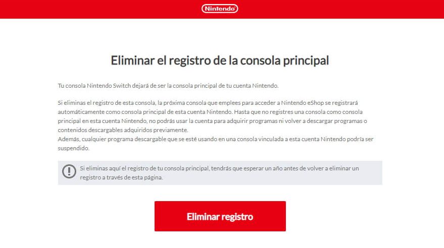 nintendo switch perdida o robada