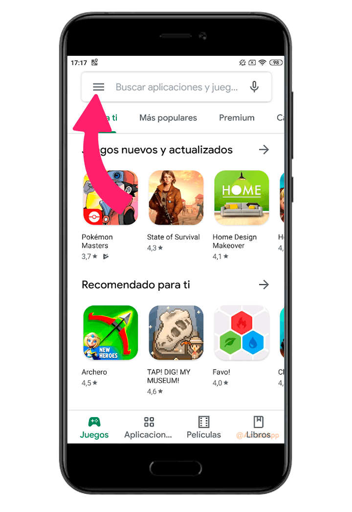 actualizaciones automáticas de las apps