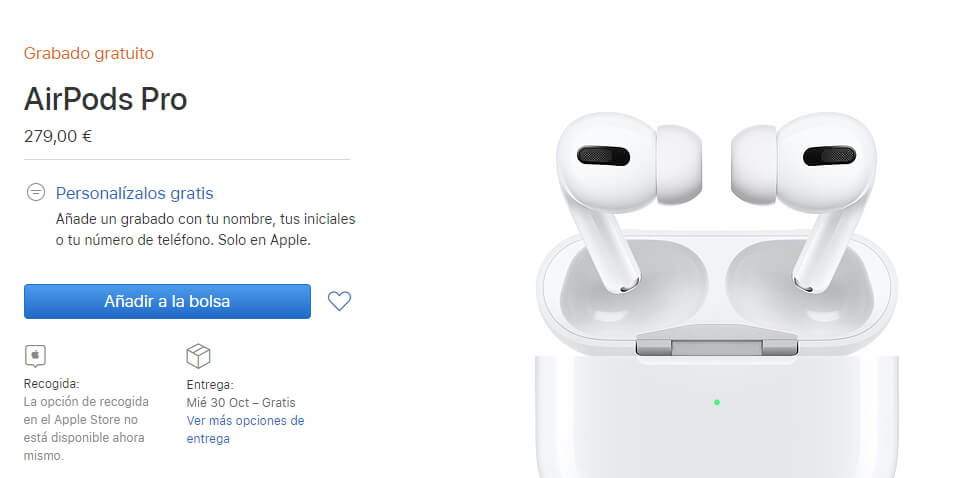 apple grabado nombre láser airpods