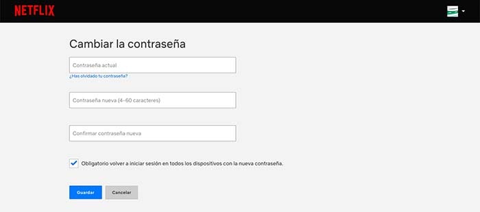 cuenta de netflix