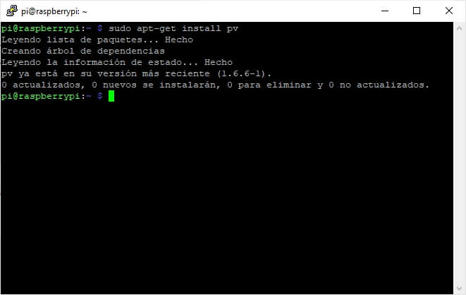instalar pv en raspbian