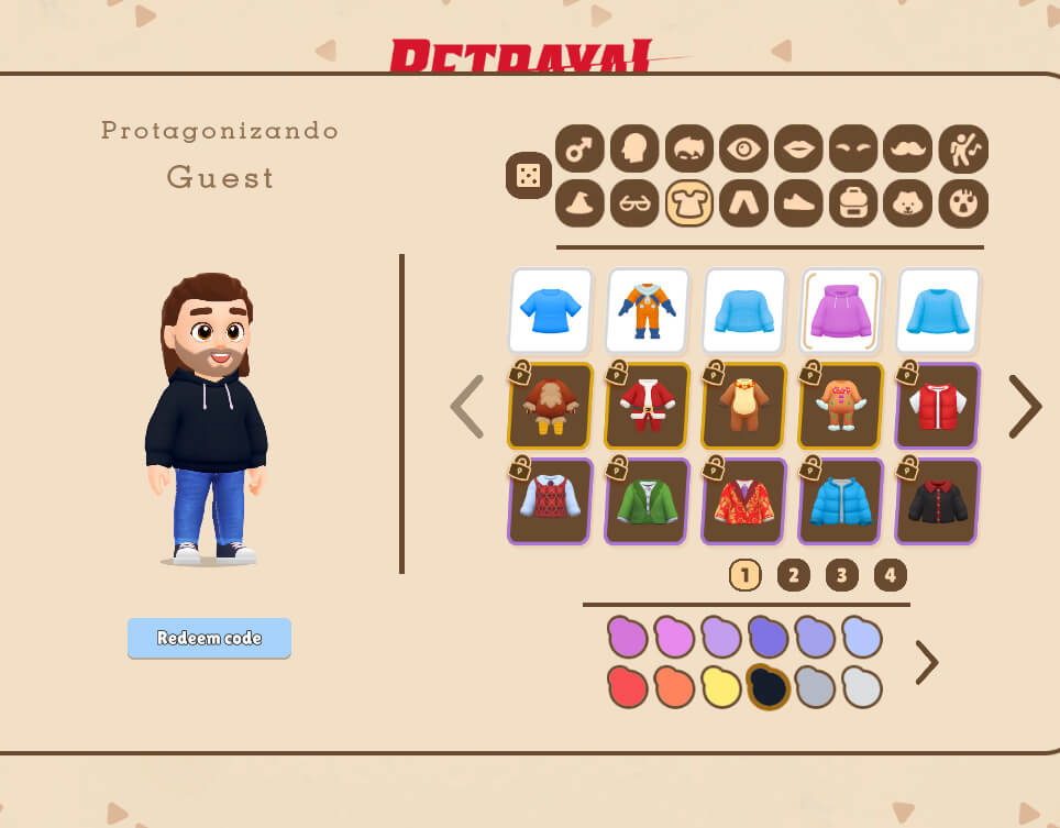 personalización betrayal.io