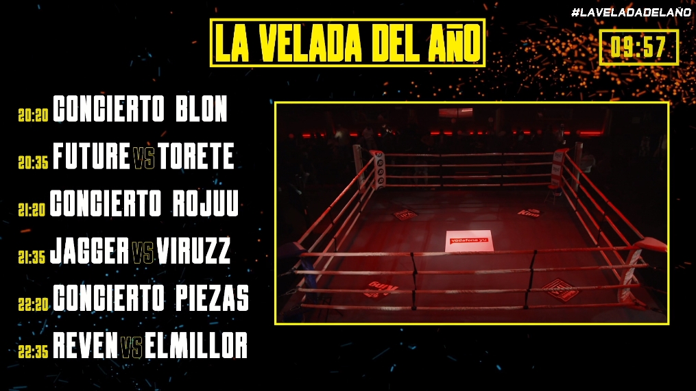 la velada del año horario