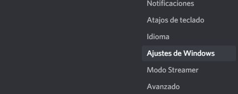 discord al iniciar windows