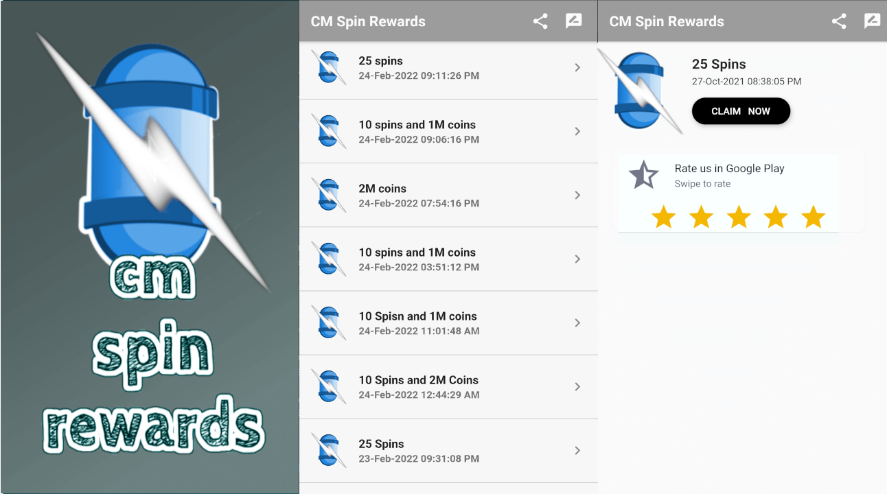 cm Spin REwards