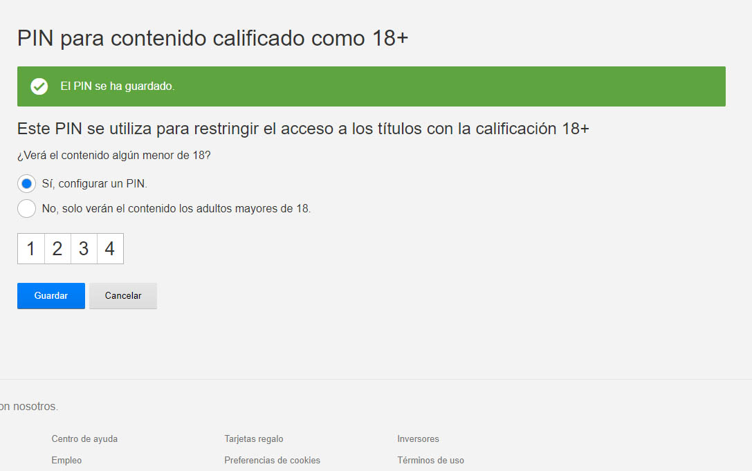 netflix pin 18+