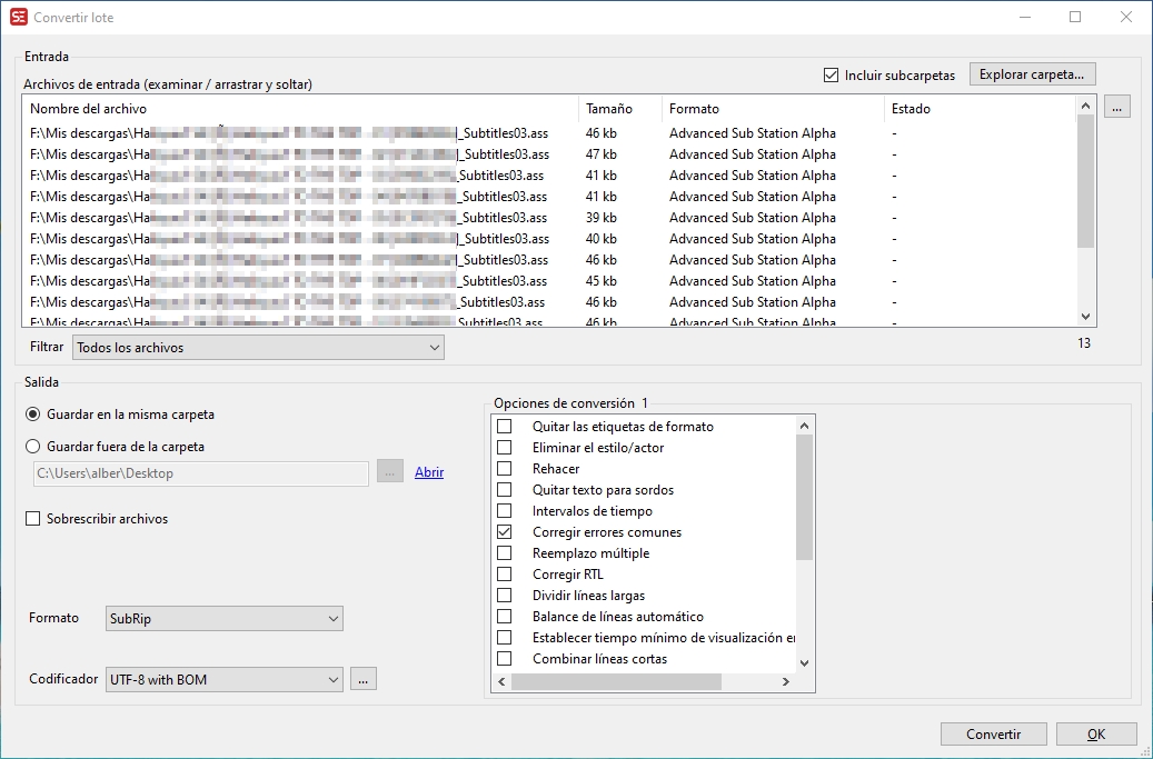 subtitle edit convertir subtitulos