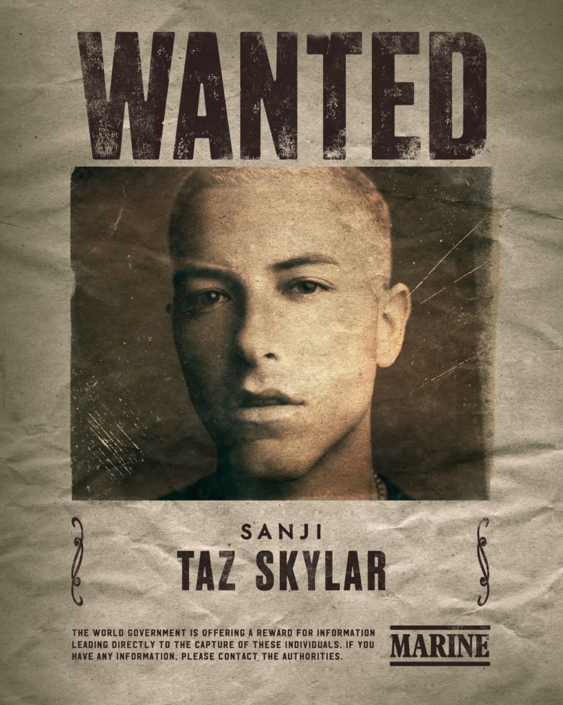 taz skylar sanji one piece netflix