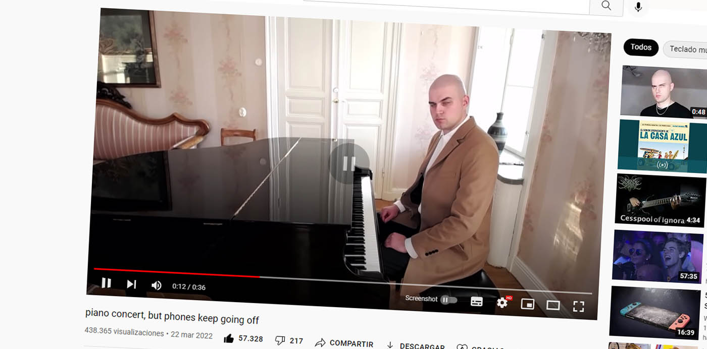 youtube video pausa